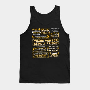 Golden Quotes Tank Top